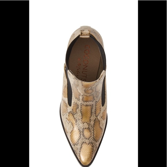 NWT-Coconuts by Matisse Snake-Print Bootie - Picture 3 of 10